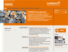 Tablet Screenshot of energie.currenta.de