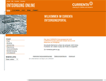 Tablet Screenshot of entsorgung.currenta.de